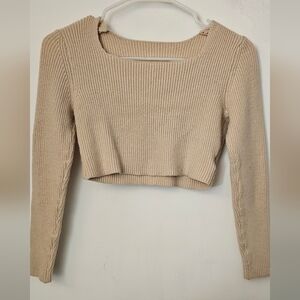 Shein Kids tan cropped top